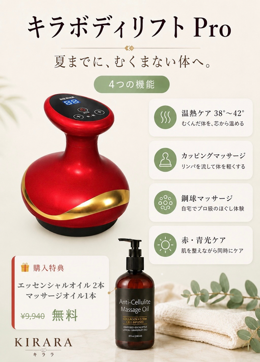 Kira BodyLift™️ l キラボディリフト ™️ エステに通わず、本格ボディケア